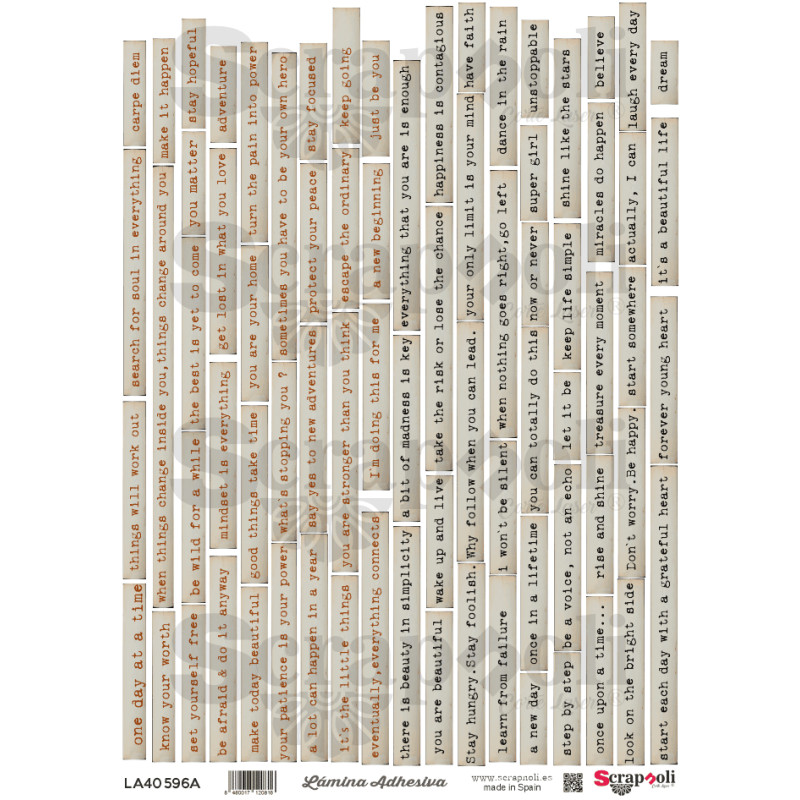 LAMINA ADHESIVA A4-596