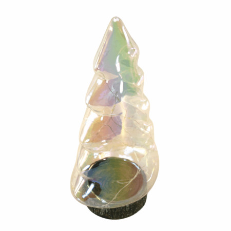 BASE PINO NAVIDAD CRISTAL 15LED