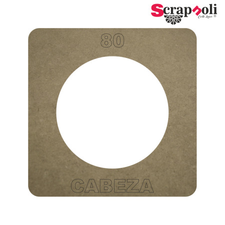 Plantilla Cabeza 80 mm